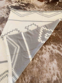 Gray Alpine Aztec Baby Blanket