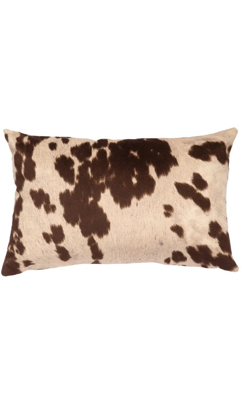 Udder Brown cowhide pillow